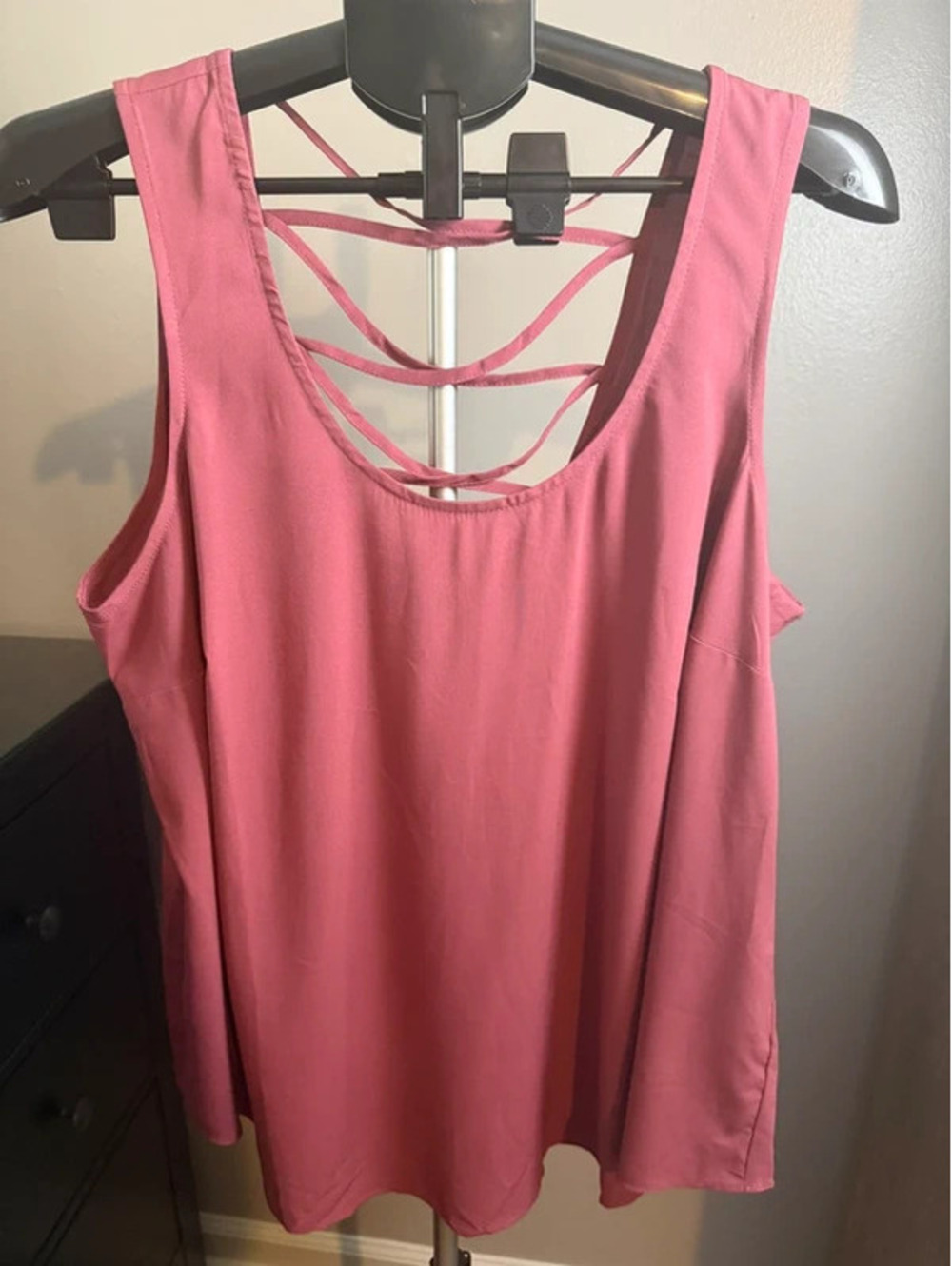 Torrid Pink Strappy Back Tank Size 1